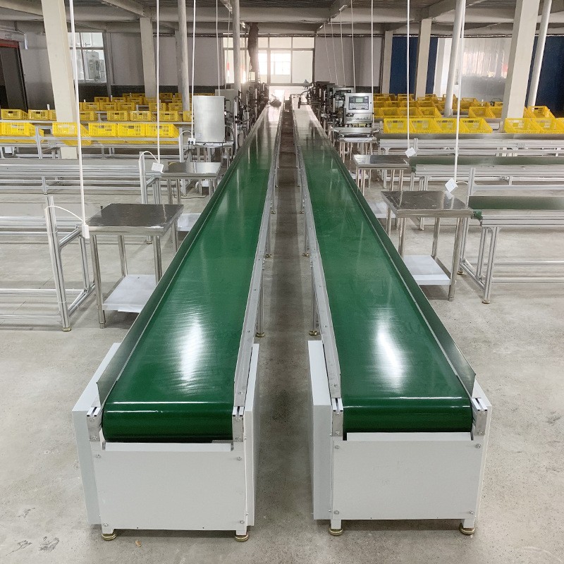 铝合金输送机 小型皮带式平行输送机传送带平面分拣输送带图3