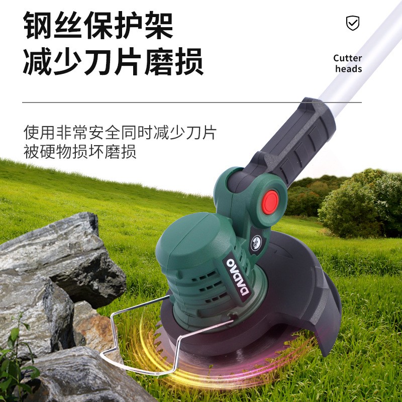 多功能小型家用手持锂电除草机充电打草机电动园林绿篱修剪机批发图5