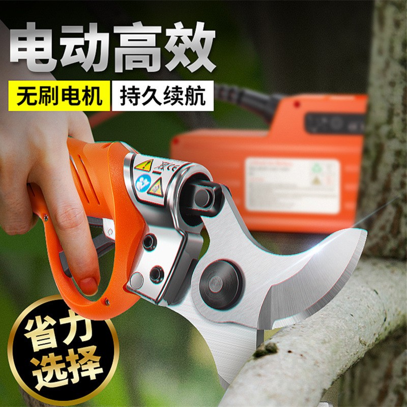 舒畅电动修枝剪园林锂电池剪刀修剪树枝粗枝剪电动果树剪刀果园剪图3