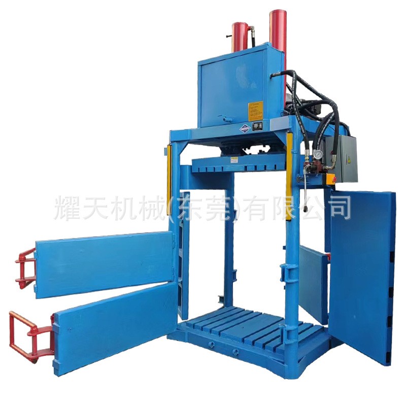 厂家推荐纸皮打包机立式加重双缸易拉罐压缩机铁桶铁皮pp带捆扎机图5