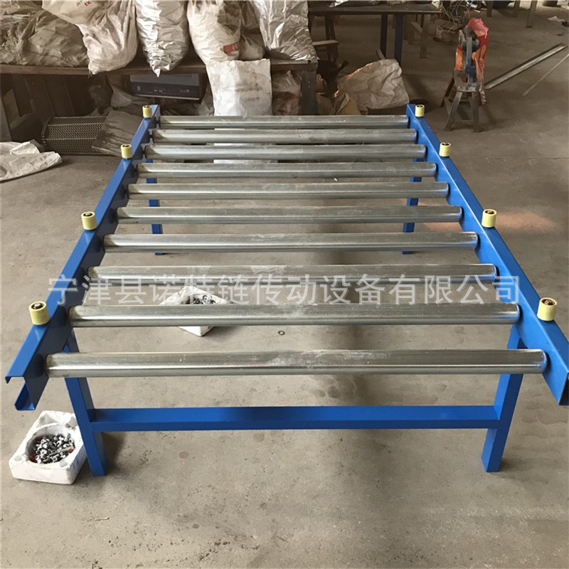 定制包装箱运输线滚筒输送机 无动力辊筒输送机 过渡180度转弯机图4