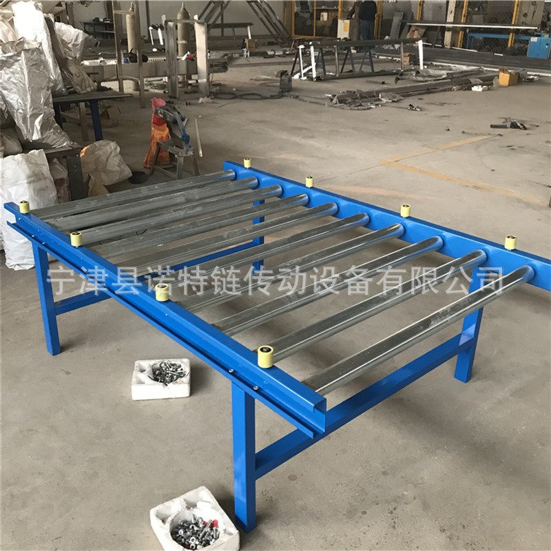 定制包装箱运输线滚筒输送机 无动力辊筒输送机 过渡180度转弯机图5