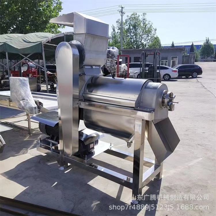 菠菜胡萝卜汁榨汁机 广腾台式大型榨汁机 果蔬面使用工业榨汁设备图2