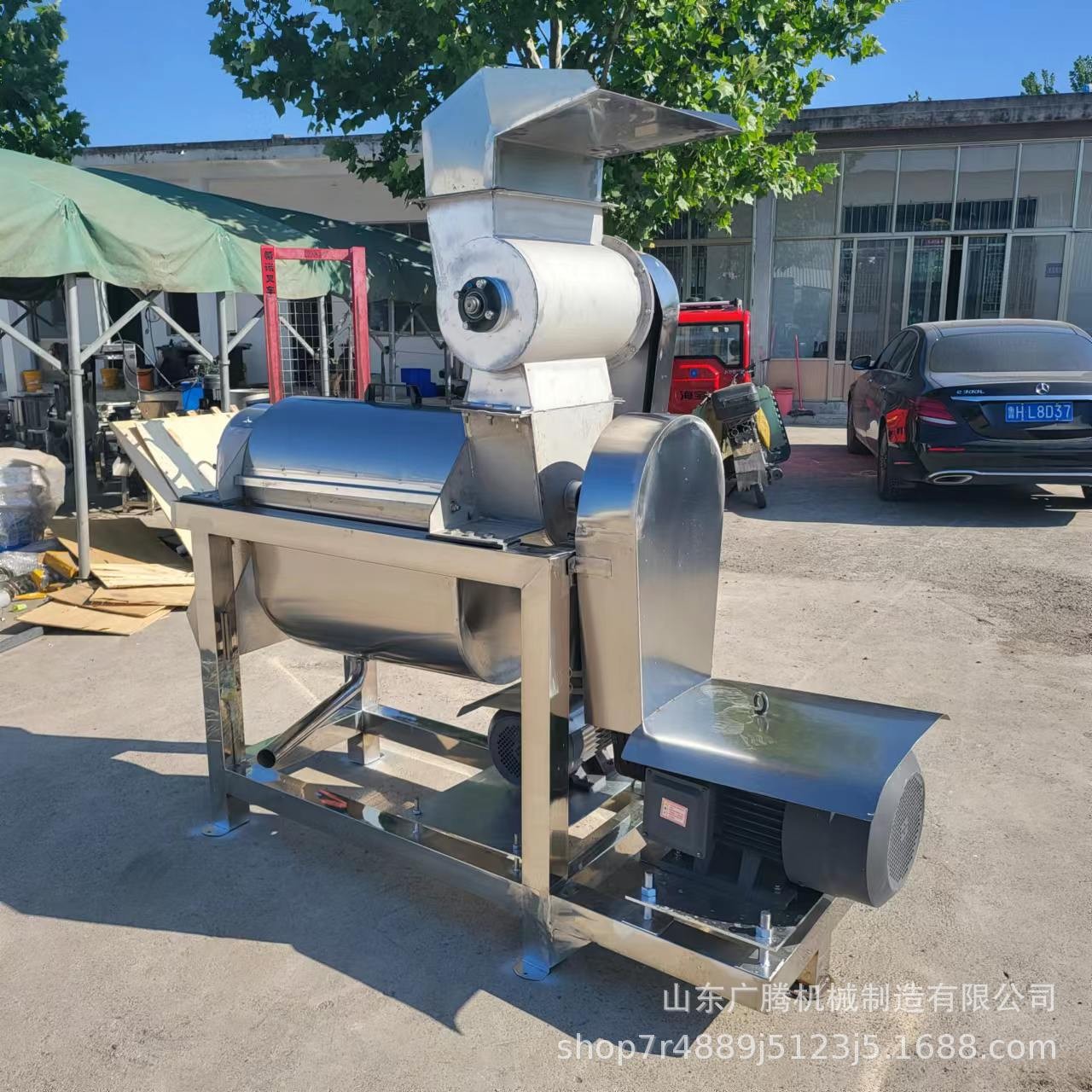 大型去籽榨汁机 椰肉汁红柚汁商用水果榨汁机械 电动渣汁分离机图4