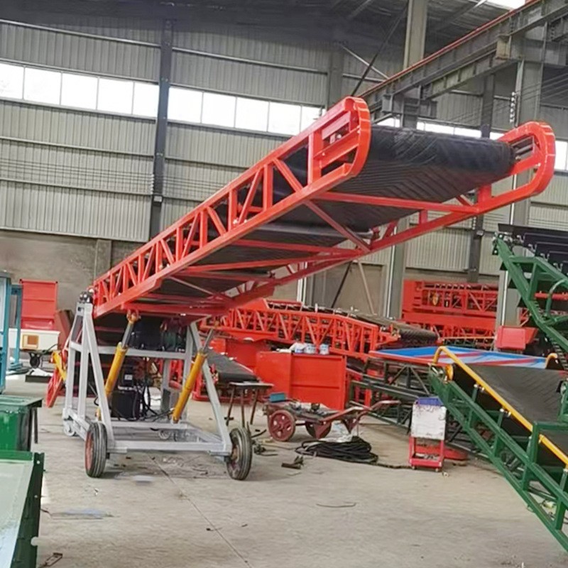 矿用爬坡皮带式输送机大型传送带稳定砂石石料输送带固定式皮带机图4