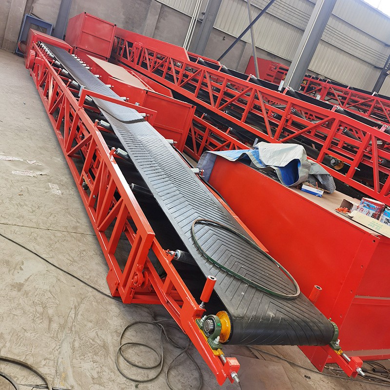 矿用爬坡皮带式输送机大型传送带稳定砂石石料输送带固定式皮带机图3