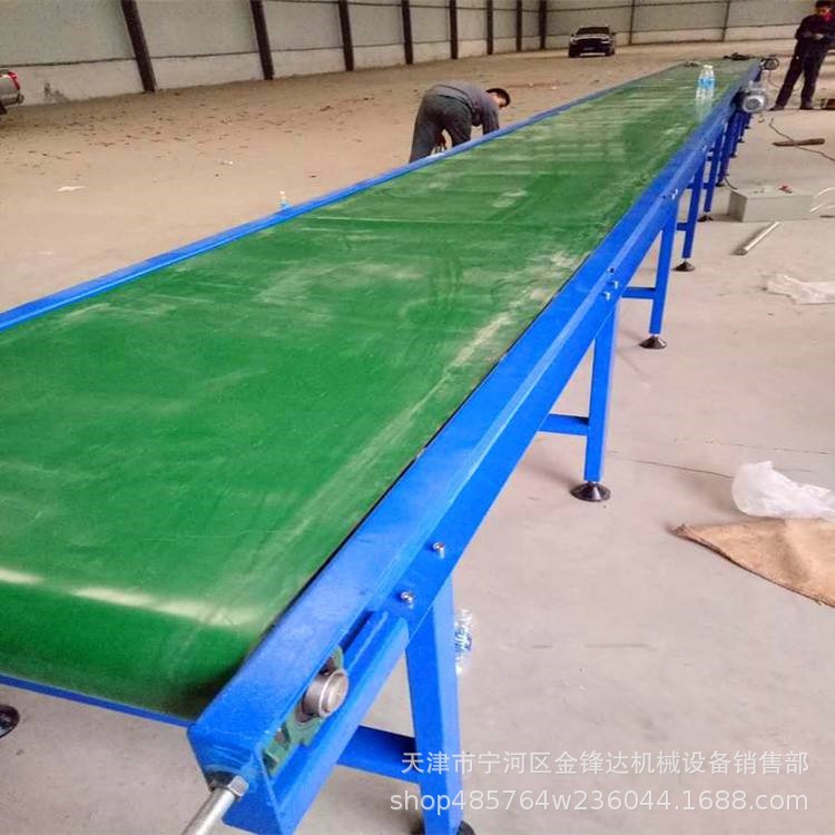 皮带输送机车间移动流水线平面皮带小型打包传送机PVC皮带提升机图2