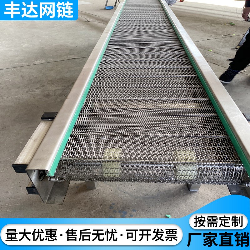 移动式输送设备输送机 食品流水线传送带304不锈钢网带输送机图3