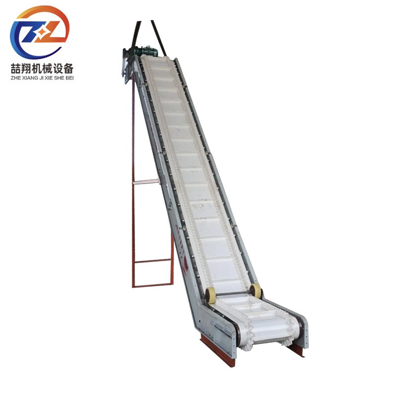 Z型裙带提上料输送机 东承斜坡上料机挡板皮带输送机图4