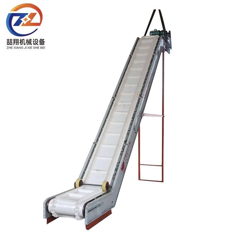 Z型裙带提上料输送机 东承斜坡上料机挡板皮带输送机图3