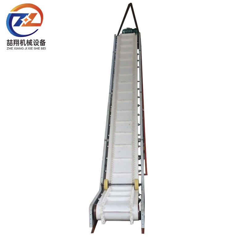Z型裙带提上料输送机 东承斜坡上料机挡板皮带输送机图2