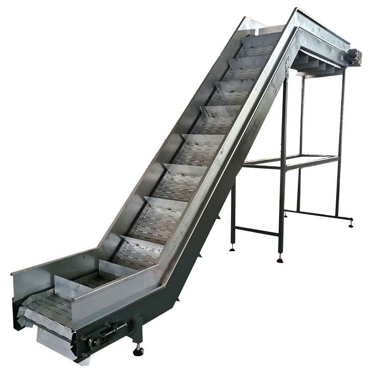 加工304不锈钢链板提升机提升网带输送机耐高温可冲洗上料提升机图5