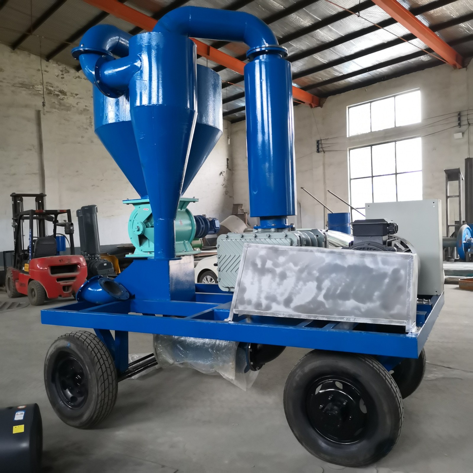 卸火车皮倒库气力吸粮机 小麦稻谷装车吸粮机 移动式气力吸粮机图2