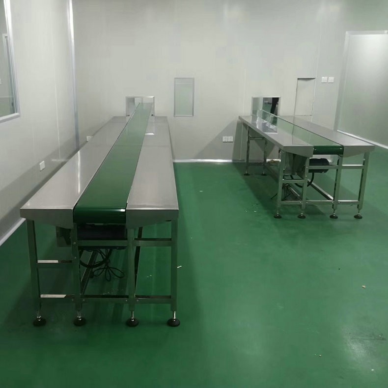 食品水平皮带输送机 工业升降皮带输送机 皮带爬坡分拣输送机图2