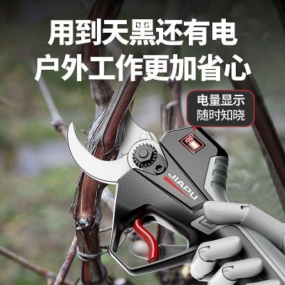 电动修枝剪刀果树剪充电式无线园艺园林专用粗枝剪刀树枝锂电剪刀