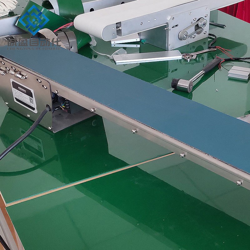 微小型皮带输送机流水线轻型电动食品传送带PVC桌面式皮带流水线图3