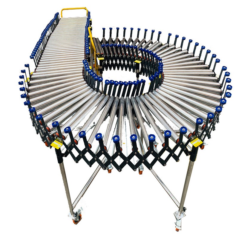 卸货神器装卸车搬运无动力滚筒伸缩线转弯输送机传送带下货滑梯图5