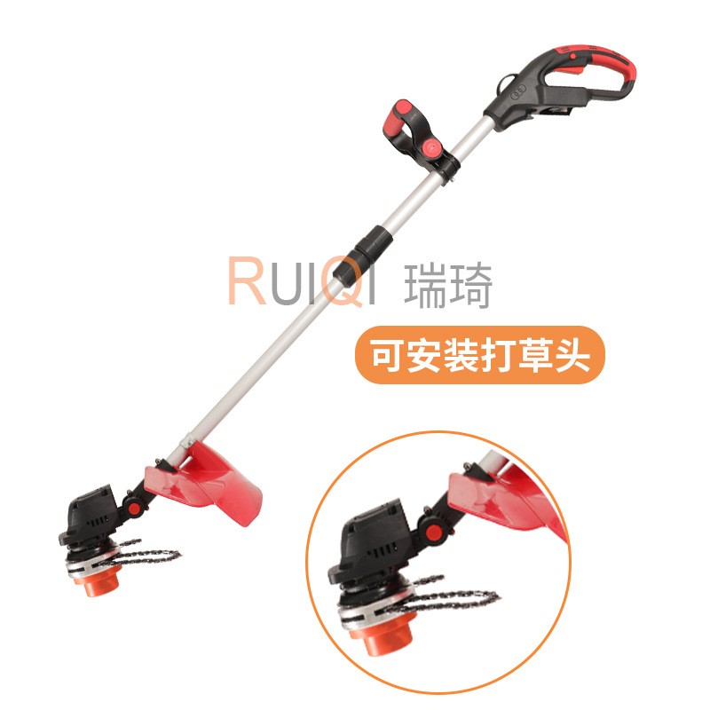 大功率电动刻槽机家用充电式除草神器多功能小型农用锂电打草机图2