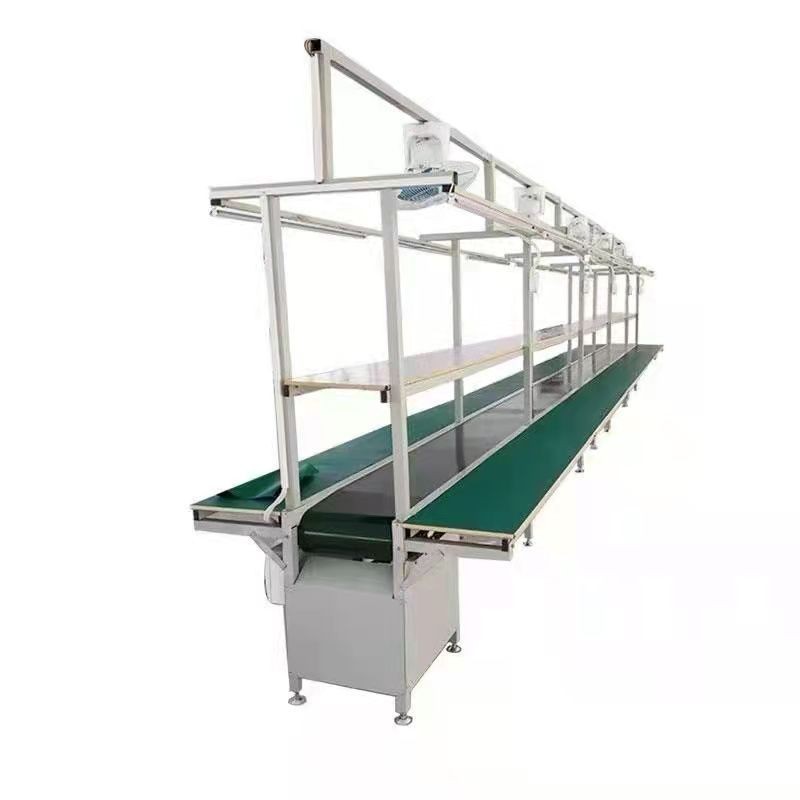 流水线工作台输送带防静电操作台输送机自动化生产拉线皮带传送带图2