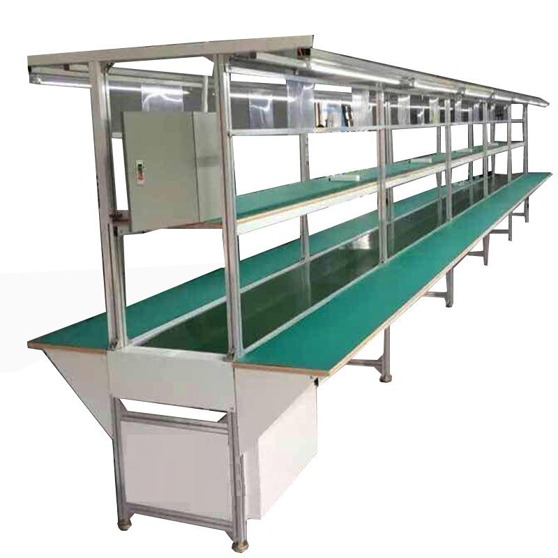 流水线工作台输送带防静电操作台输送机自动化生产拉线皮带传送带图5