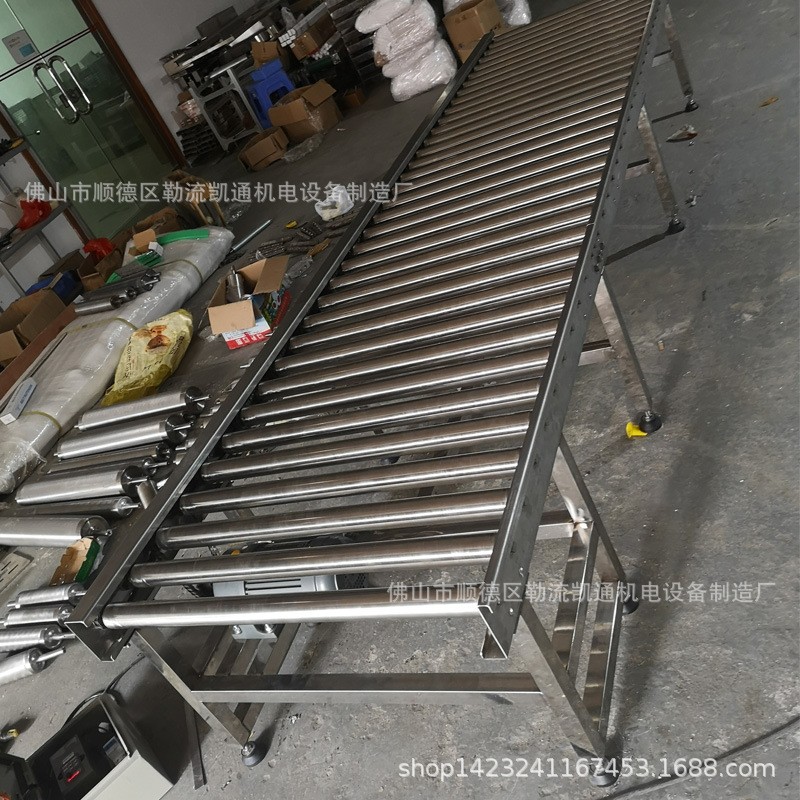 供应移动式滚筒装车卸货自动化不锈钢无动力滚筒装配流水线物流滚图2