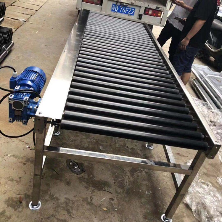 供应自动卸货输送线无动力滚筒输送机 辊道传送带 辊筒小型输送带图3