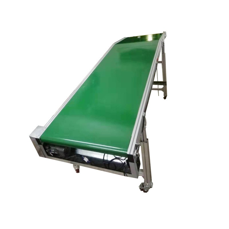 爬坡输送机流水线斜坡上料提升机裙边挡板运输机小型传送带皮带线图5