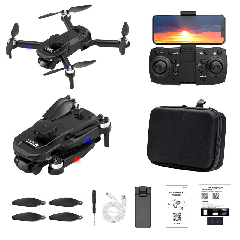 新品F196无刷无人机6高清电调双摄航拍定高避障飞行器遥控飞机玩图5