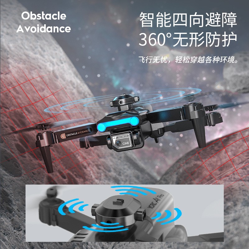 A8 跨境避障无人机航拍高清4K飞行器双摄像折叠光流定位遥控飞机图3