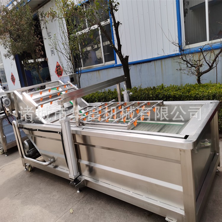 商用果蔬网带气泡清洗机 板栗坚果加工去杂设备 喷淋式净菜流水线图3
