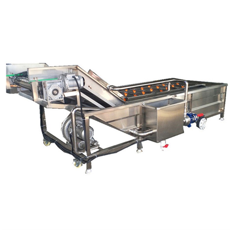 商用果蔬网带气泡清洗机 板栗坚果加工去杂设备 喷淋式净菜流水线图5