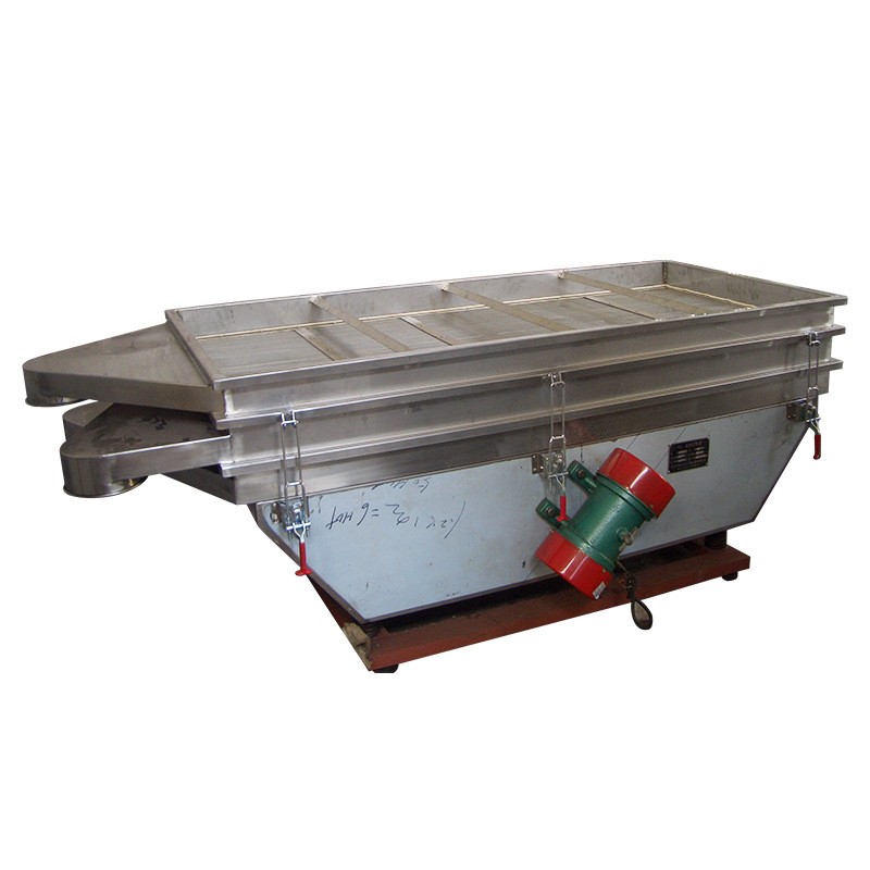 方形振动筛 食品方形振动筛 移动式原料筛选设备不锈钢冲孔板筛网图5