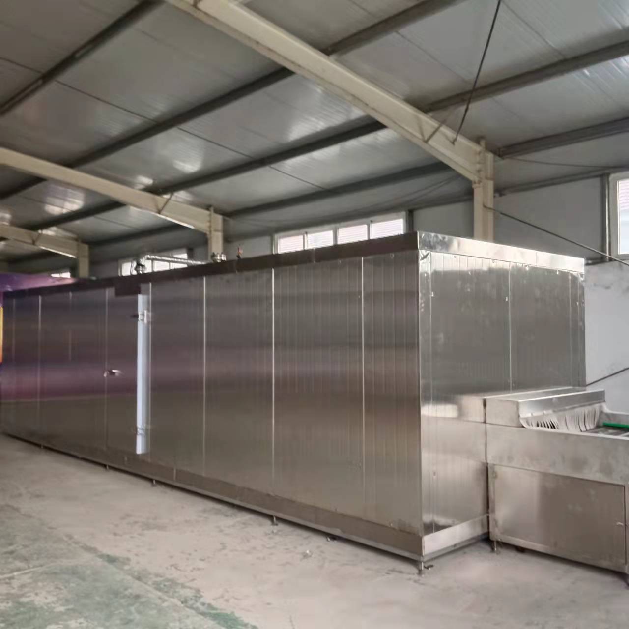 肥牛速冻机设备 盒饭速食菜隧道速冻机 大型潼关饼单冻机图2