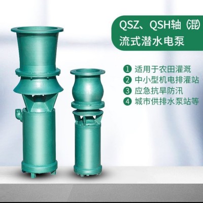 抽河水泵 潜水泵三相电 380V 农田灌溉水泵 轴流泵 混流泵龙事达