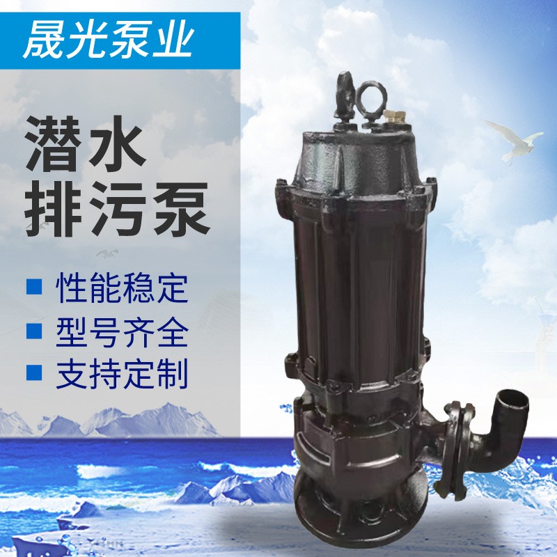 WQ//QW晟光泵业潜水排污泵立式回流泵大流量无阻塞离心污水泵批发图4