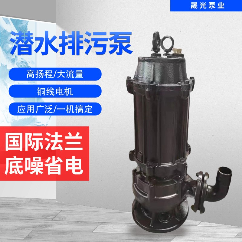 WQ//QW晟光泵业潜水排污泵立式回流泵大流量无阻塞离心污水泵批发图2