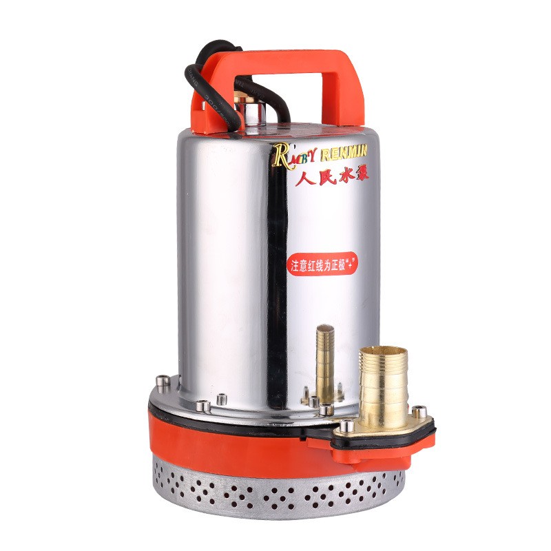 家用12V24V48V60V72伏直流潜水泵农用电瓶抽水机高扬程电动车水泵图4
