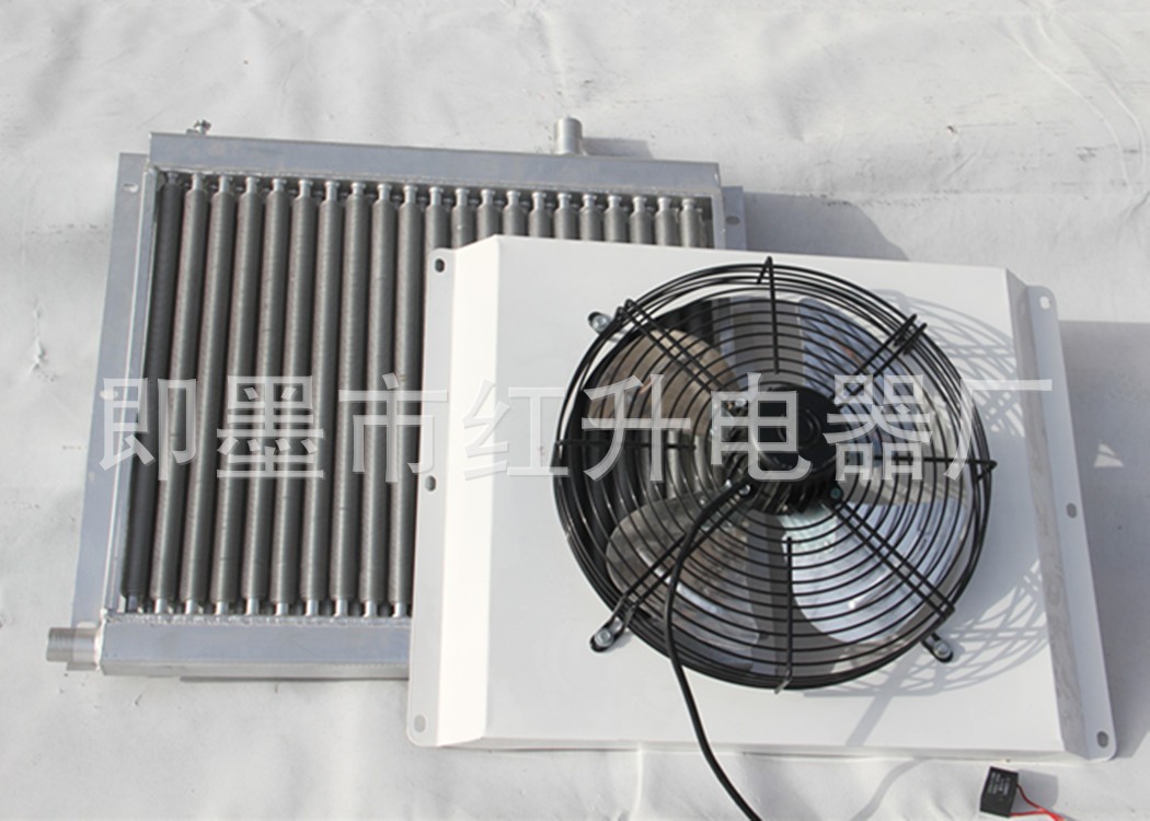 温室大棚畜牧养殖水暖风机 猪舍加温设备散热器9公斤翅片管散热器图2