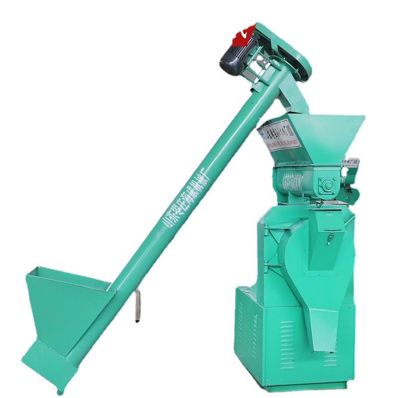 家用环模颗粒机机组 猪牛羊家畜类环模颗粒饲料机 250型颗粒机图5