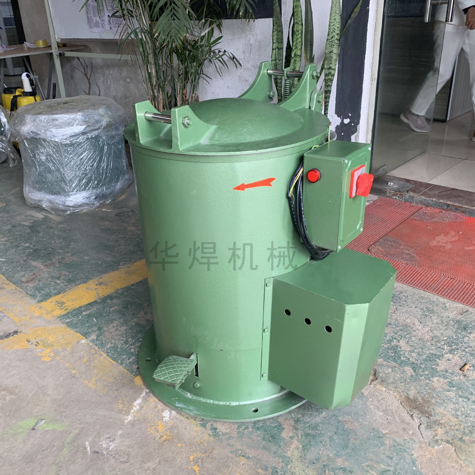 河北35公斤五金脱油机 弹簧螺丝甩干桶 电镀零件铜渣脱水烘干机图5