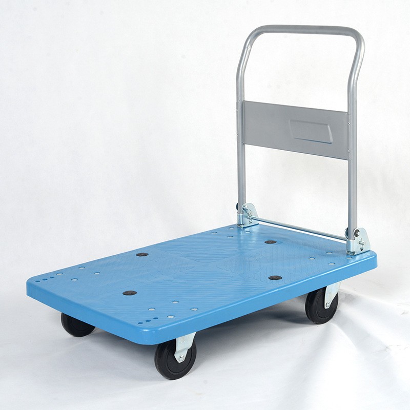 单层可折叠折叠手推车平板车快递搬运车平板拖车运输小拉车手拉车图5