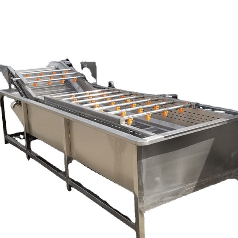 小型果蔬清洗机 酱菜气泡清洗设备 莲藕根茎类蔬菜清洗流水线厂家图5