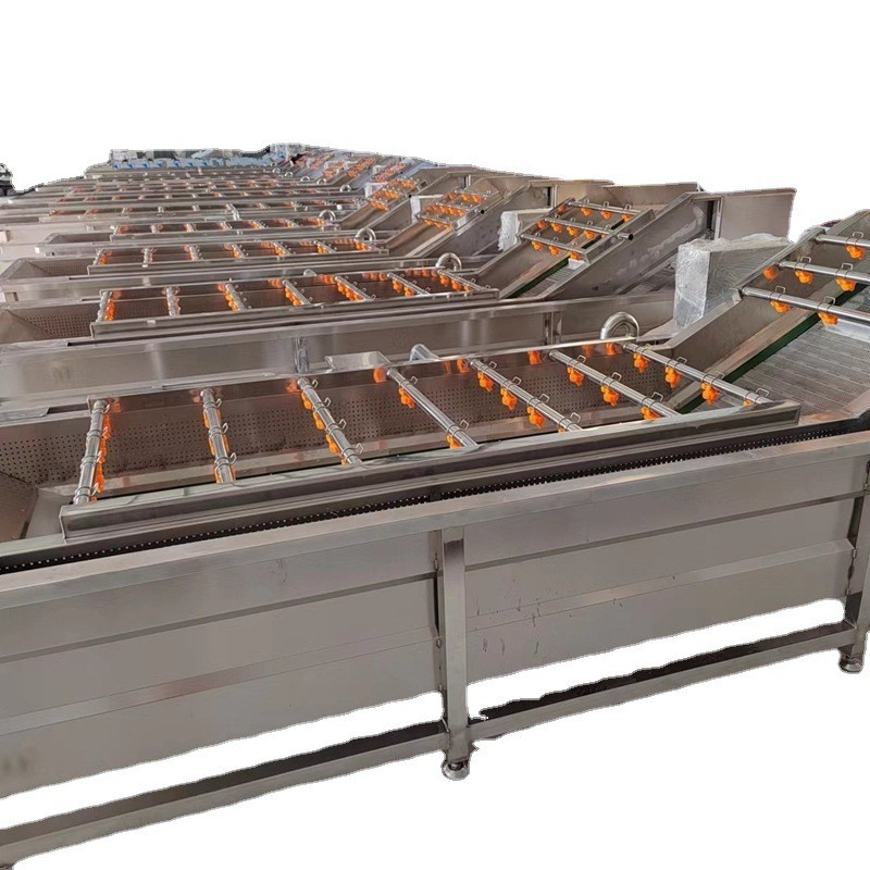 厂家供应软包装袋清洗机 蔬菜瓜果气泡清洗流水线 水产品清洗设备图5