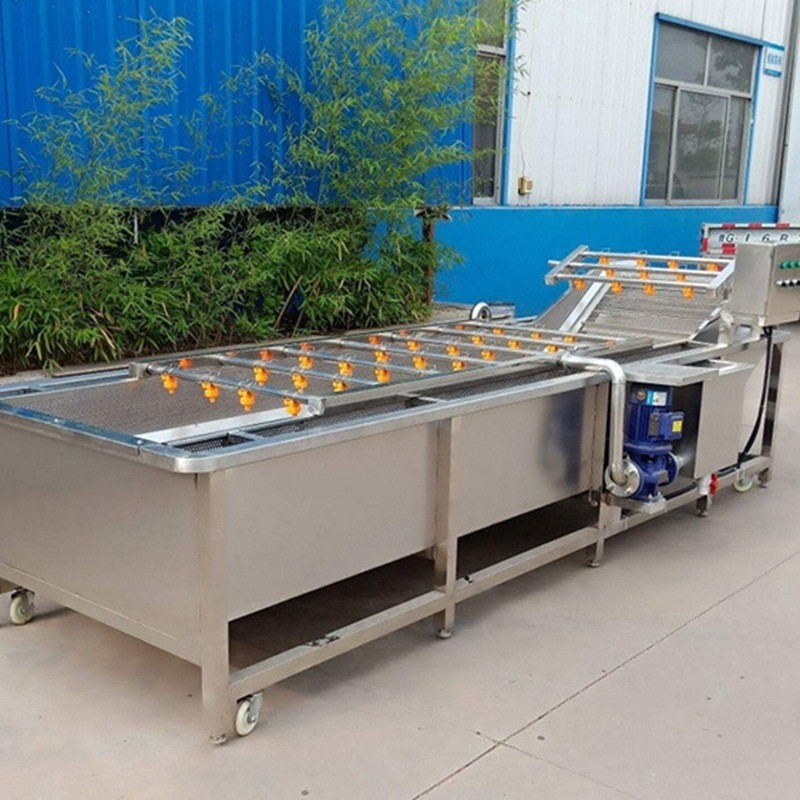 厂家供应软包装袋清洗机 蔬菜瓜果气泡清洗流水线 水产品清洗设备图2