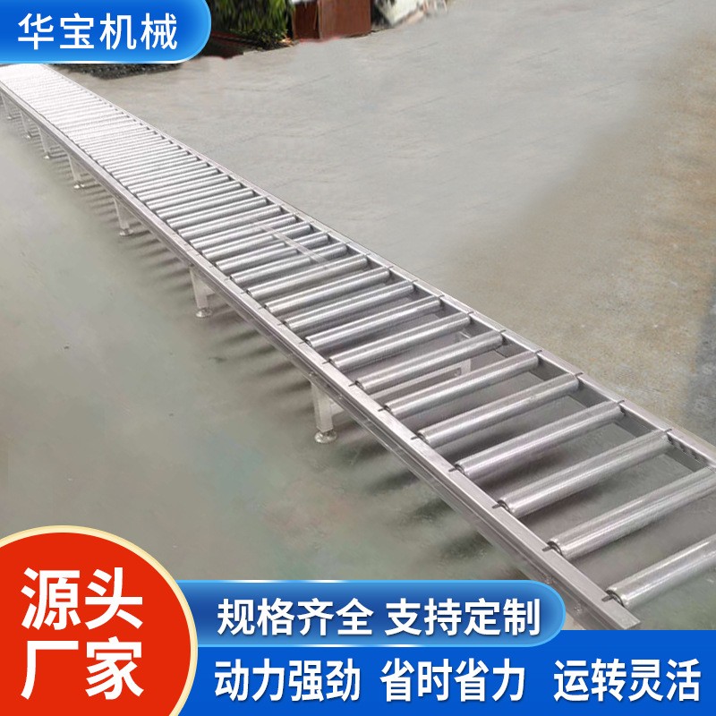 厂家地滚线家具厂木工机械地滚线 无动力滚筒输送机卸货滚轮机图2