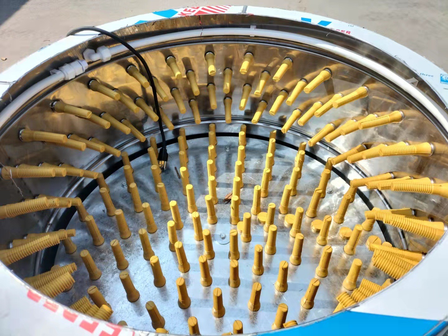 猎鹰脱毛机鸡家用自动家禽脱毛机不锈钢家禽鸡拔毛机打毛机拔毛器图3