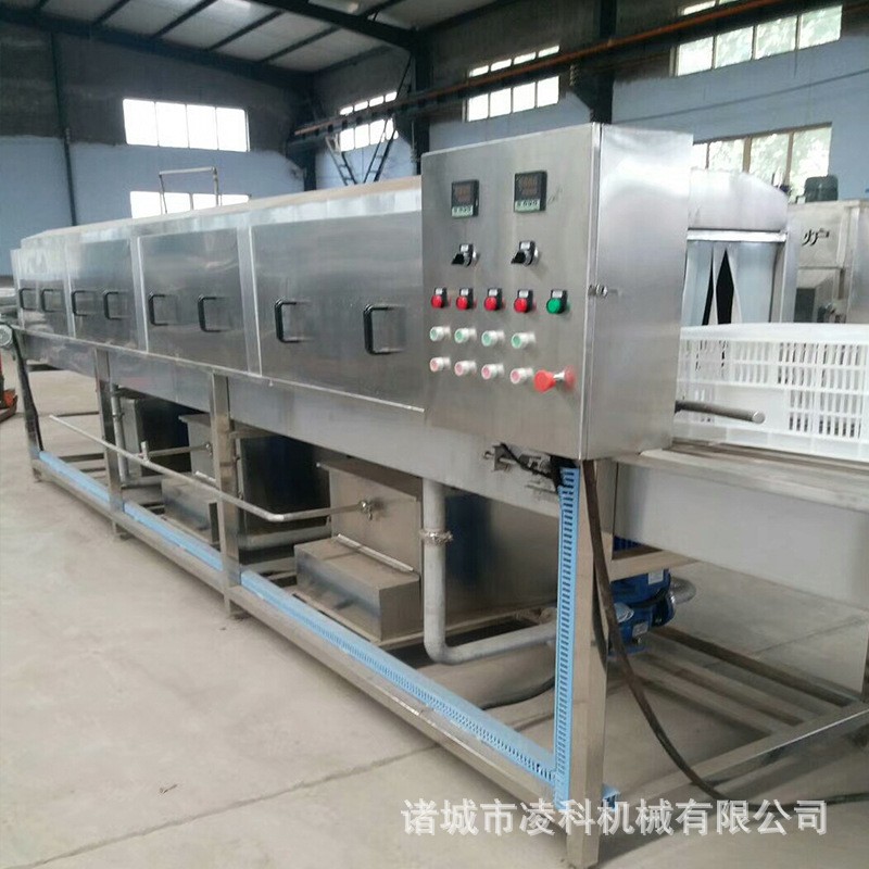 周转筐清洗风干机 不锈钢碱水洗筐机 洗筐流水线带自动风干机图2