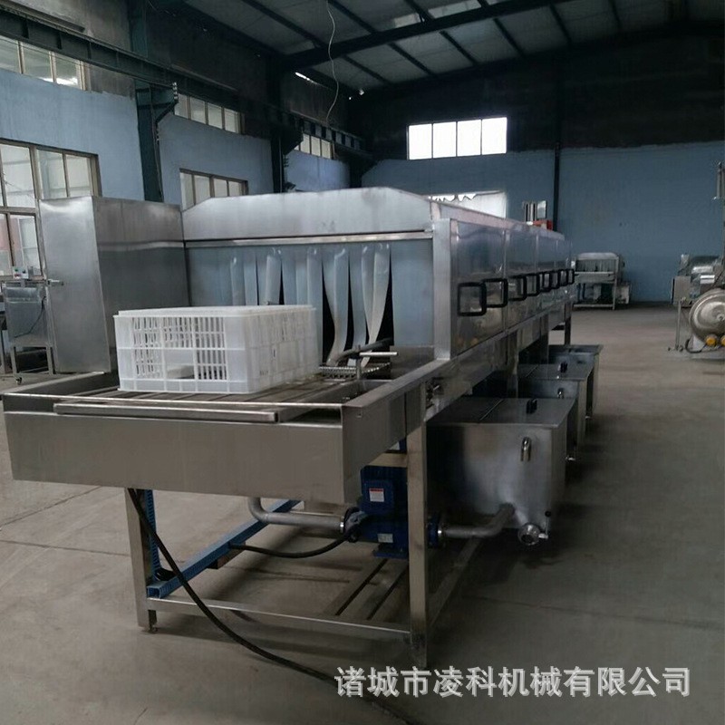 周转筐清洗风干机 不锈钢碱水洗筐机 洗筐流水线带自动风干机图4