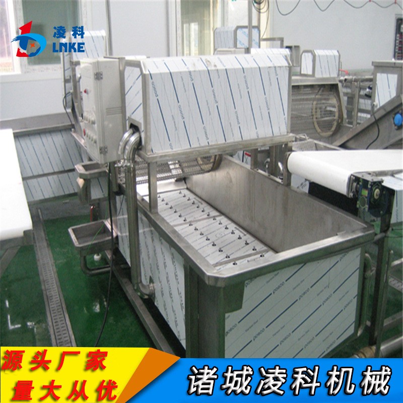 大型果蔬气泡清洗机商用酸菜全套加工设备全自动清洗加工流水线图2