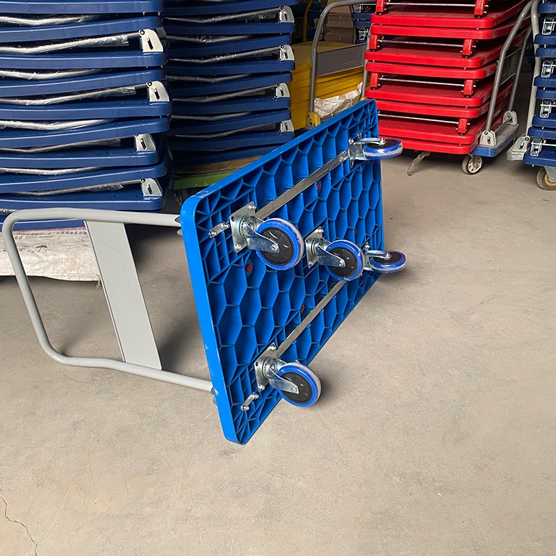 拉货平板车静音折叠手推车搬运车仓储货运周转车拉水板车厂家批发图2